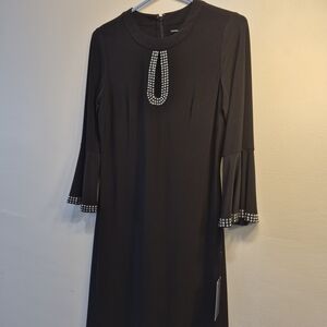 Tommy Hilfiger Black Dress with Beaded Details